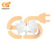 White Plastic Motor Fan Blade Propeller for Cooling Applications and DIY Electronics